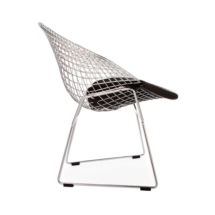 Chrome Wire Bertoia Style Diamond Chair