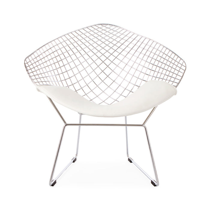 Chrome Wire Bertoia Style Diamond Chair