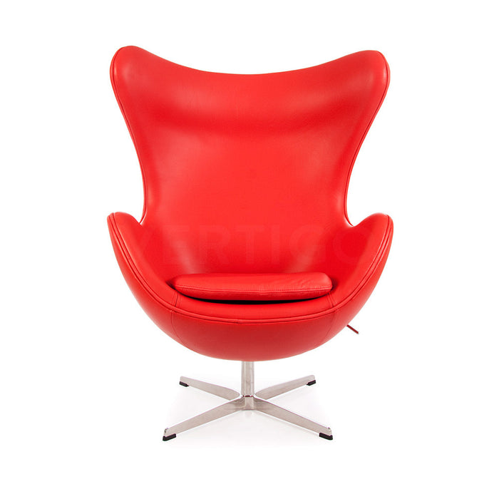 Leather Jacobsen Style Classic Egg Chair