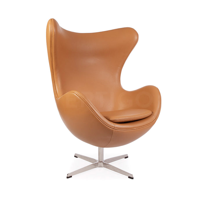 Leather Jacobsen Style Classic Egg Chair