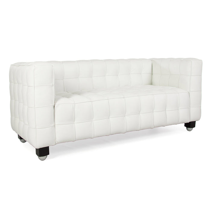 Kubus Hoffmann Style Leather 2 Seat Sofa