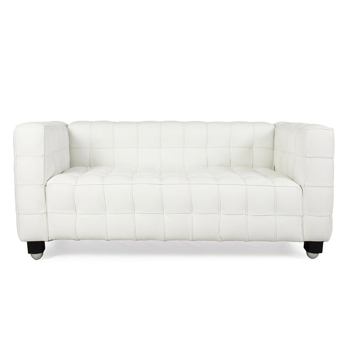 Kubus Hoffmann Style Leather 2 Seat Sofa