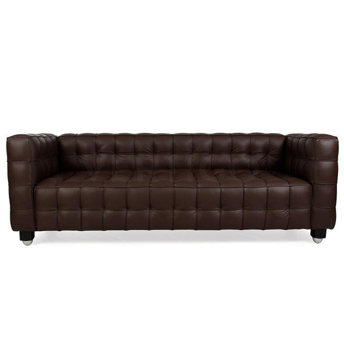 Kubus Hoffmann Style Leather 3 Seat Sofa