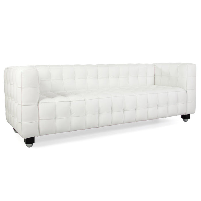 Kubus Hoffmann Style Leather 3 Seat Sofa