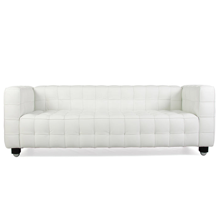 Kubus Hoffmann Style Leather 3 Seat Sofa