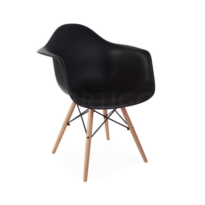 DAW Dowel Leg Eames Style Arm Chair