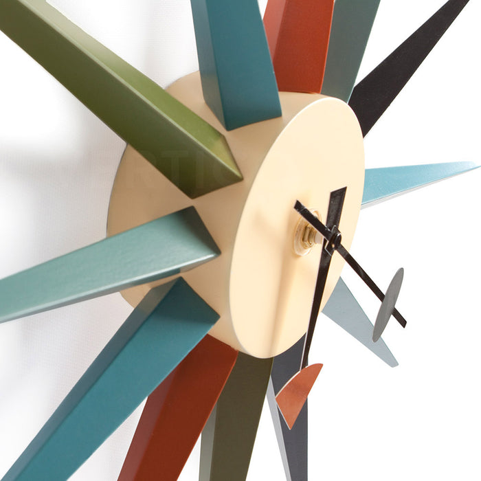 Sunburst George Nelson Style Wall Clock