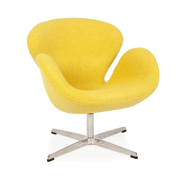 Wool Jacobsen Style Swan Chair