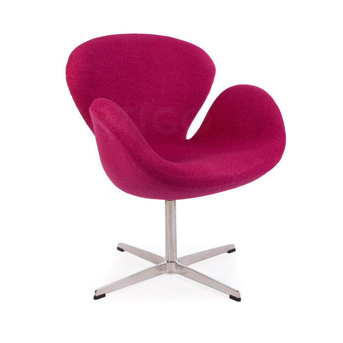 Wool Jacobsen Style Swan Chair