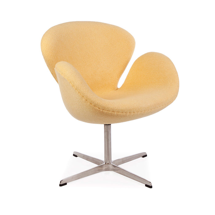 Wool Jacobsen Style Swan Chair