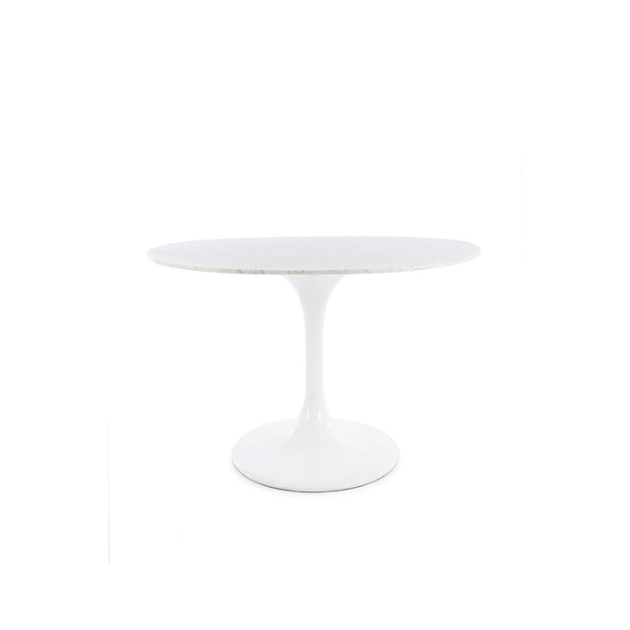 Set - 170cm Marble Oval Tulip Style Table & 4 + 2 Chairs